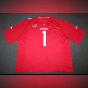 XFL Extreme Football DC Defenders DeAndre Thompkins #1 Sewn Jersey 3XL Red